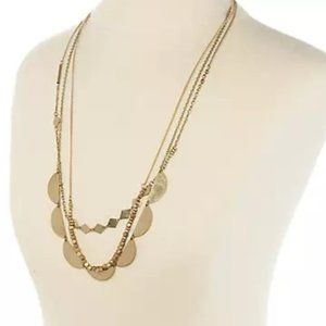 NEW Layered Gold Tone Necklace